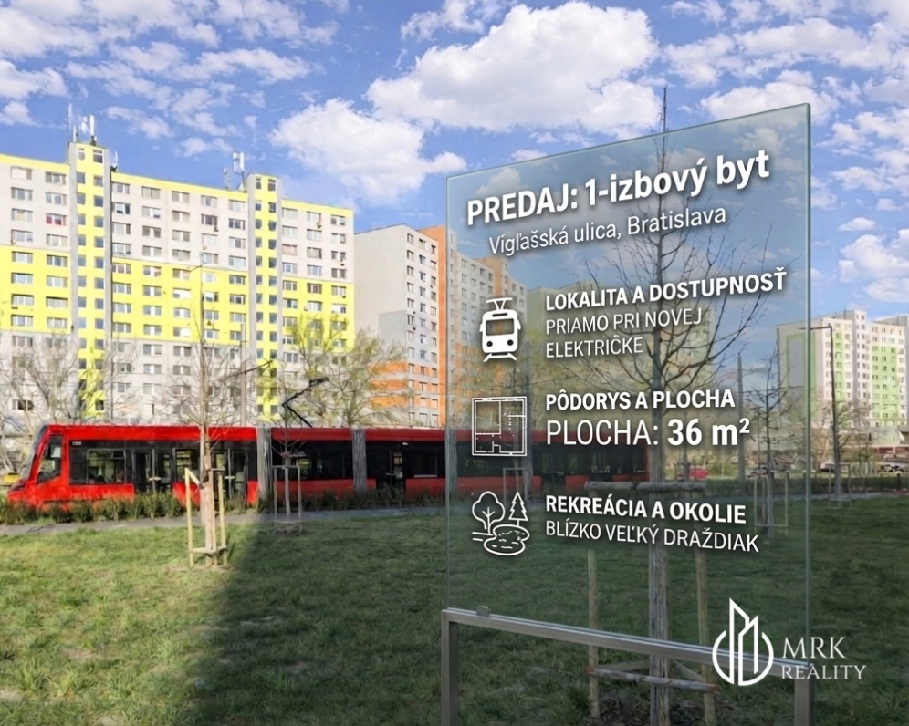 1 izbový byt na ulici Vígľašská
